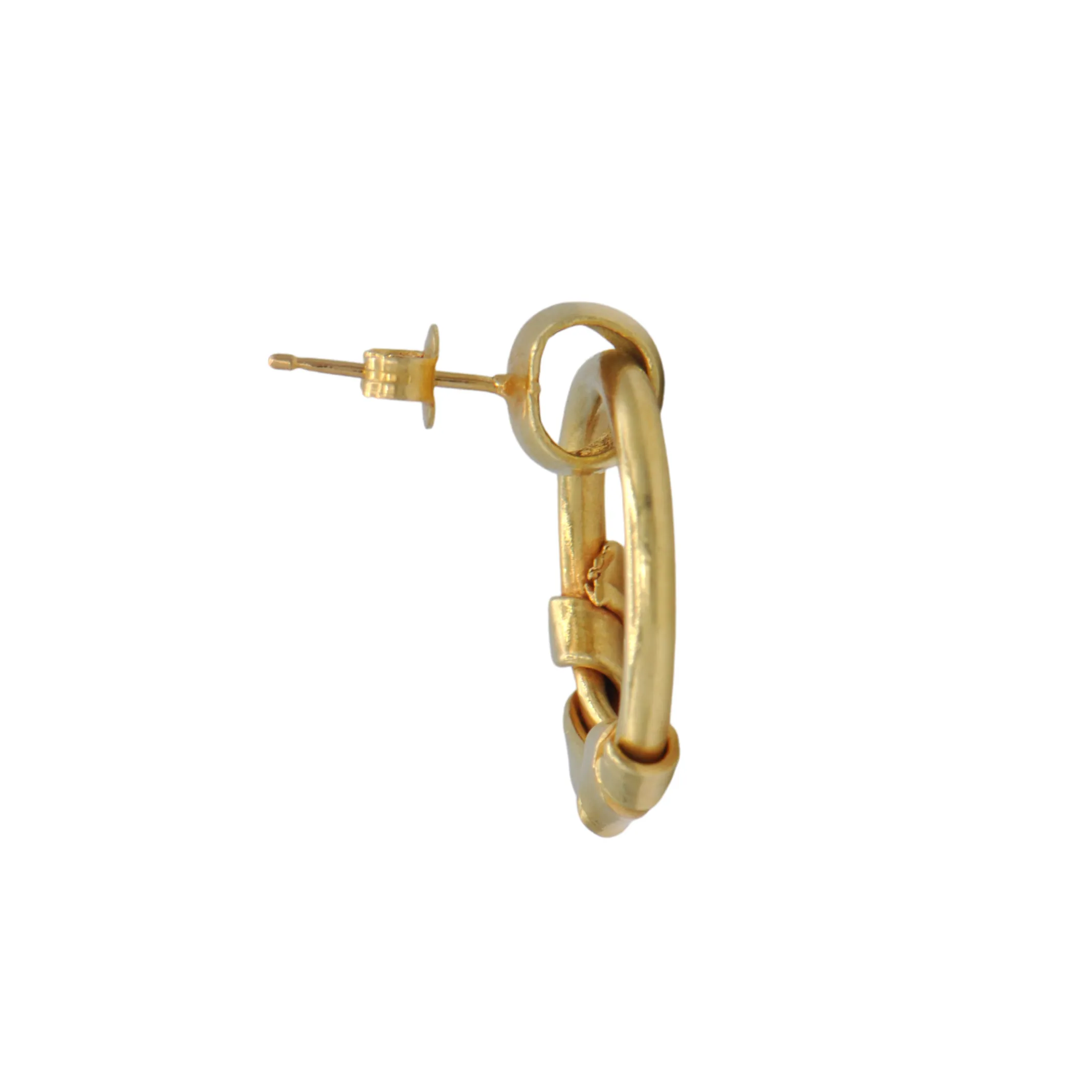 Vintage 18k Gold Door Knocker Style Earrings