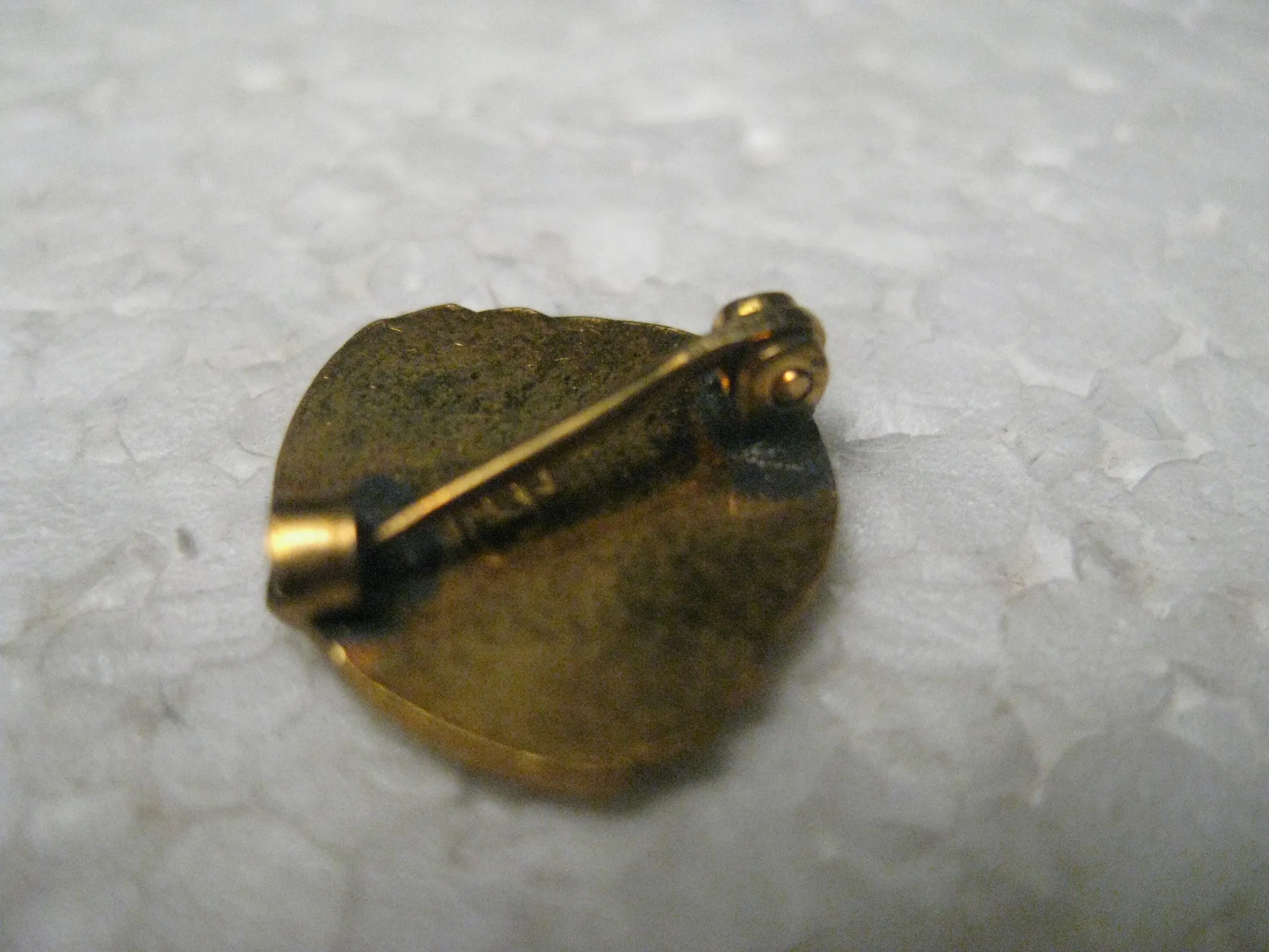 Vintage American Motorcycle Association 3 Year Member Pin, Gold Tone, Enameled