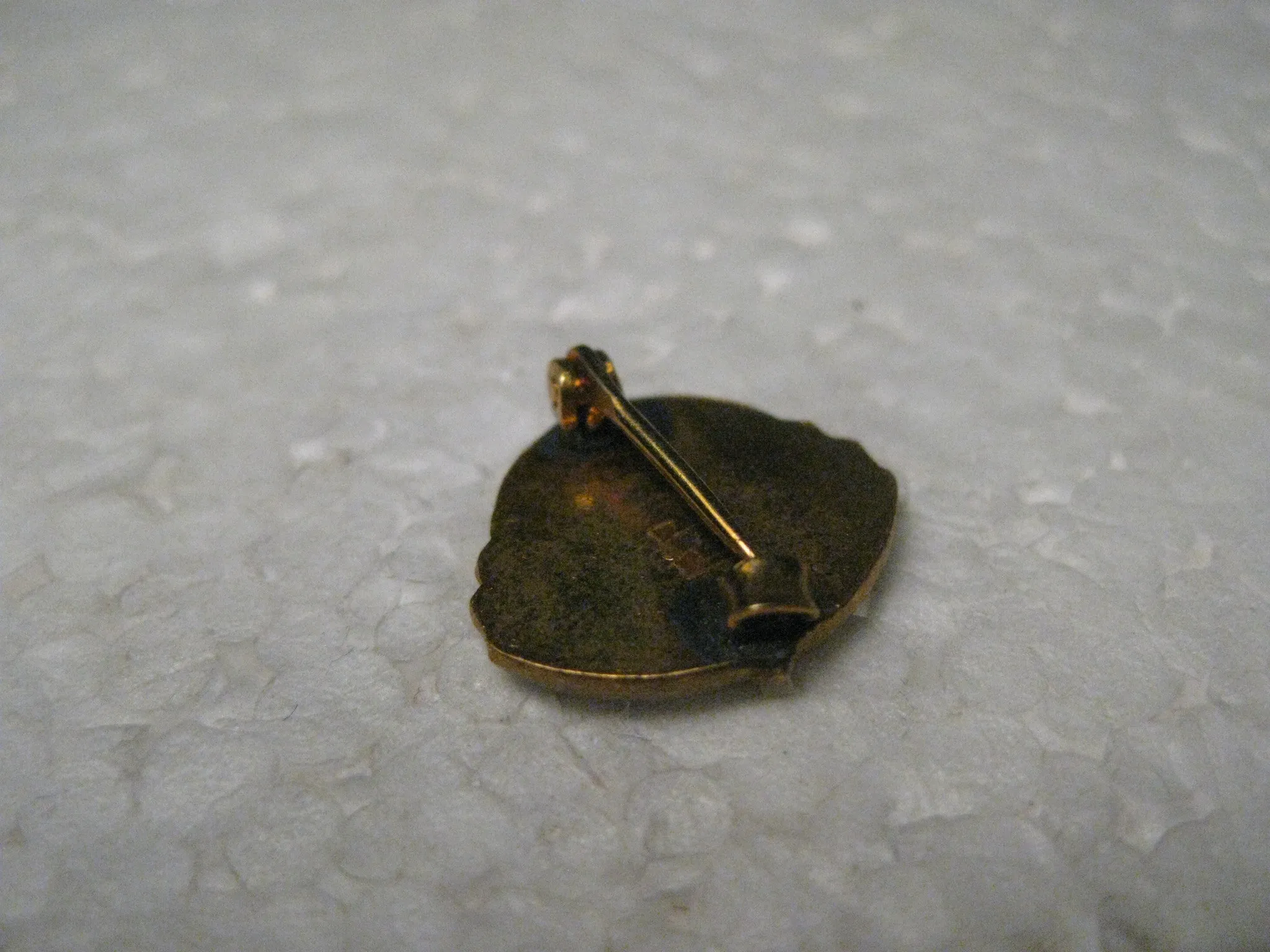 Vintage American Motorcycle Association 3 Year Member Pin, Gold Tone, Enameled