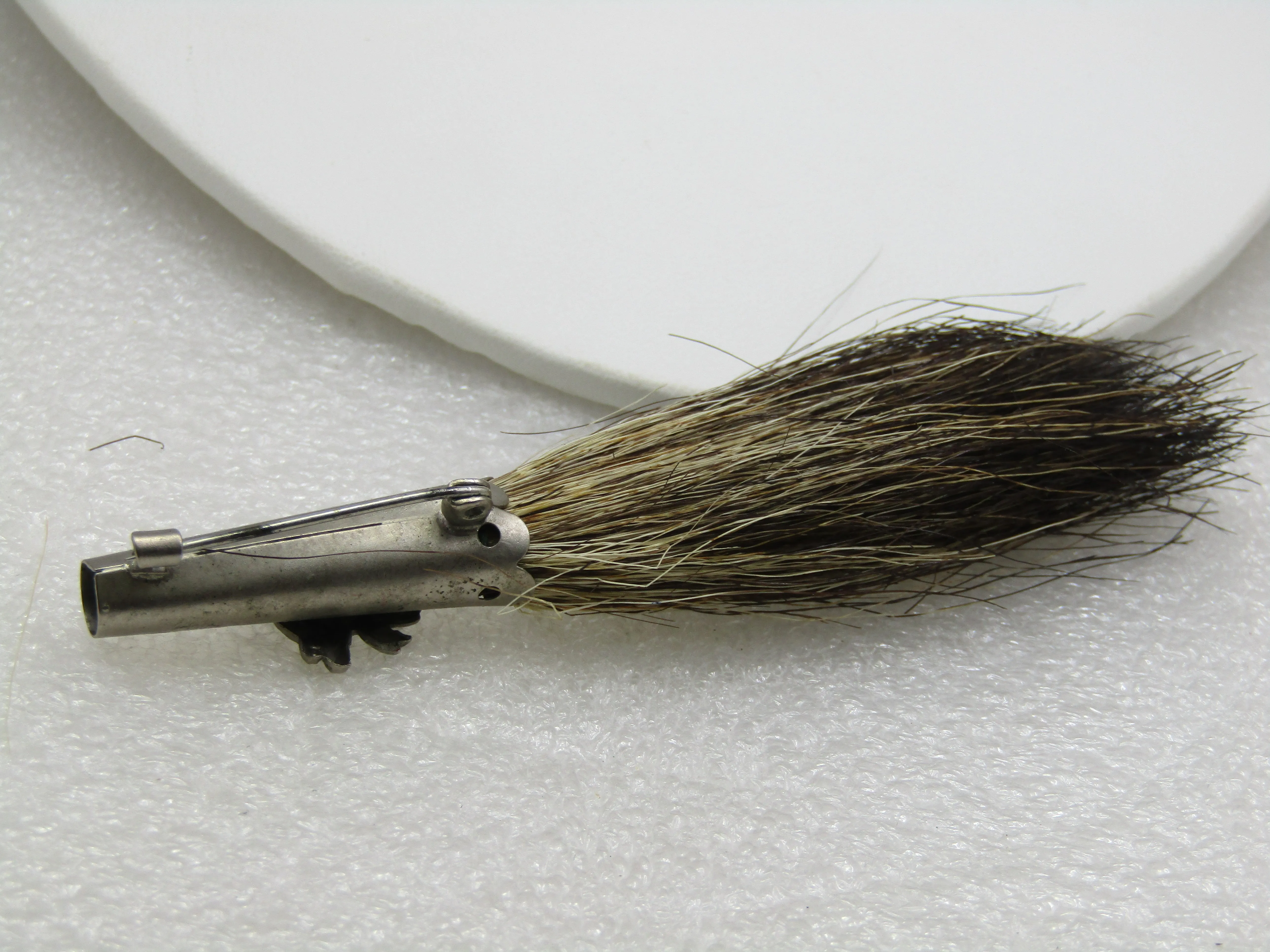 Vintage Boar's Hair & Stag Bavarian Octoberfest Hunter's Hat Brooch