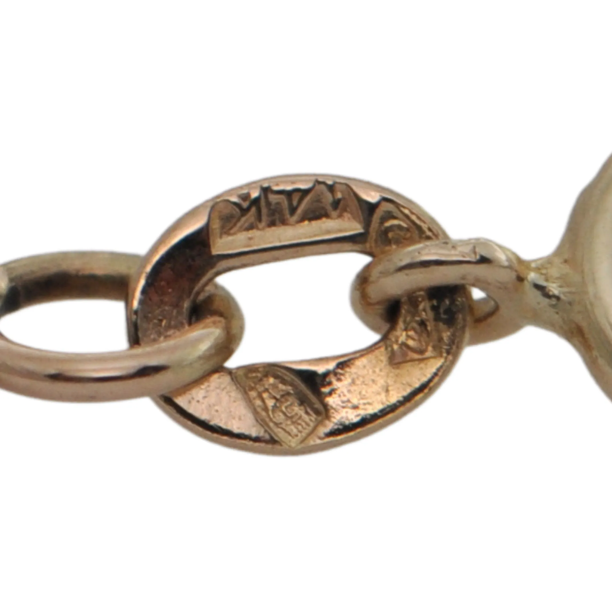 Vintage Egyptian 30" Rose Gold Fancy Link Necklace
