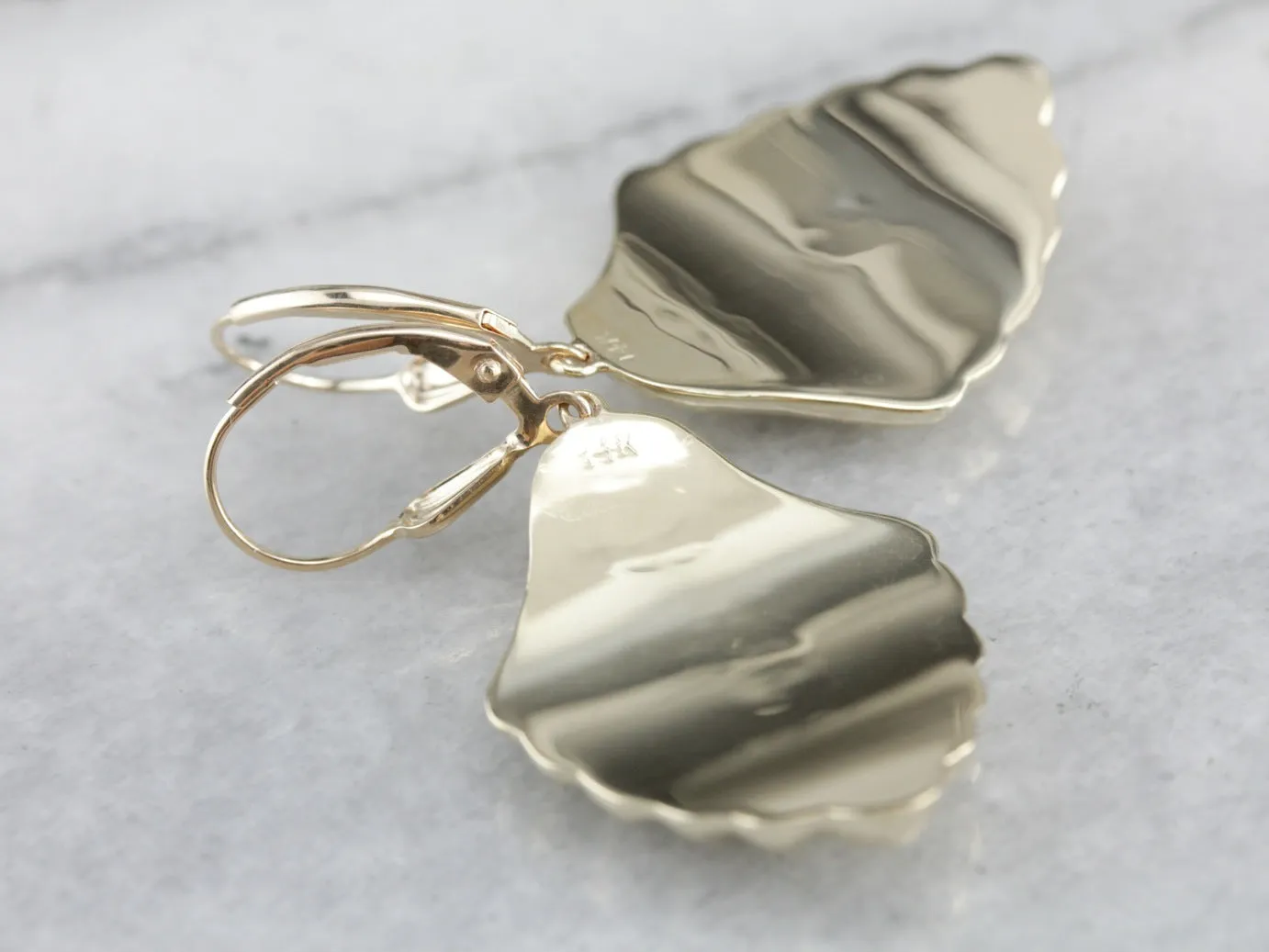 Vintage Yellow Gold Drop Earrings