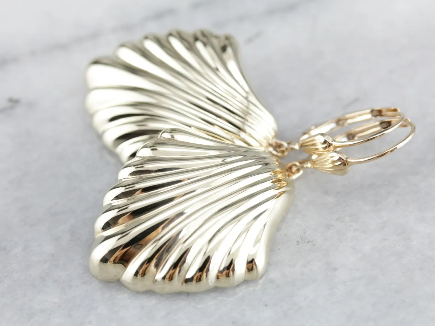 Vintage Yellow Gold Drop Earrings