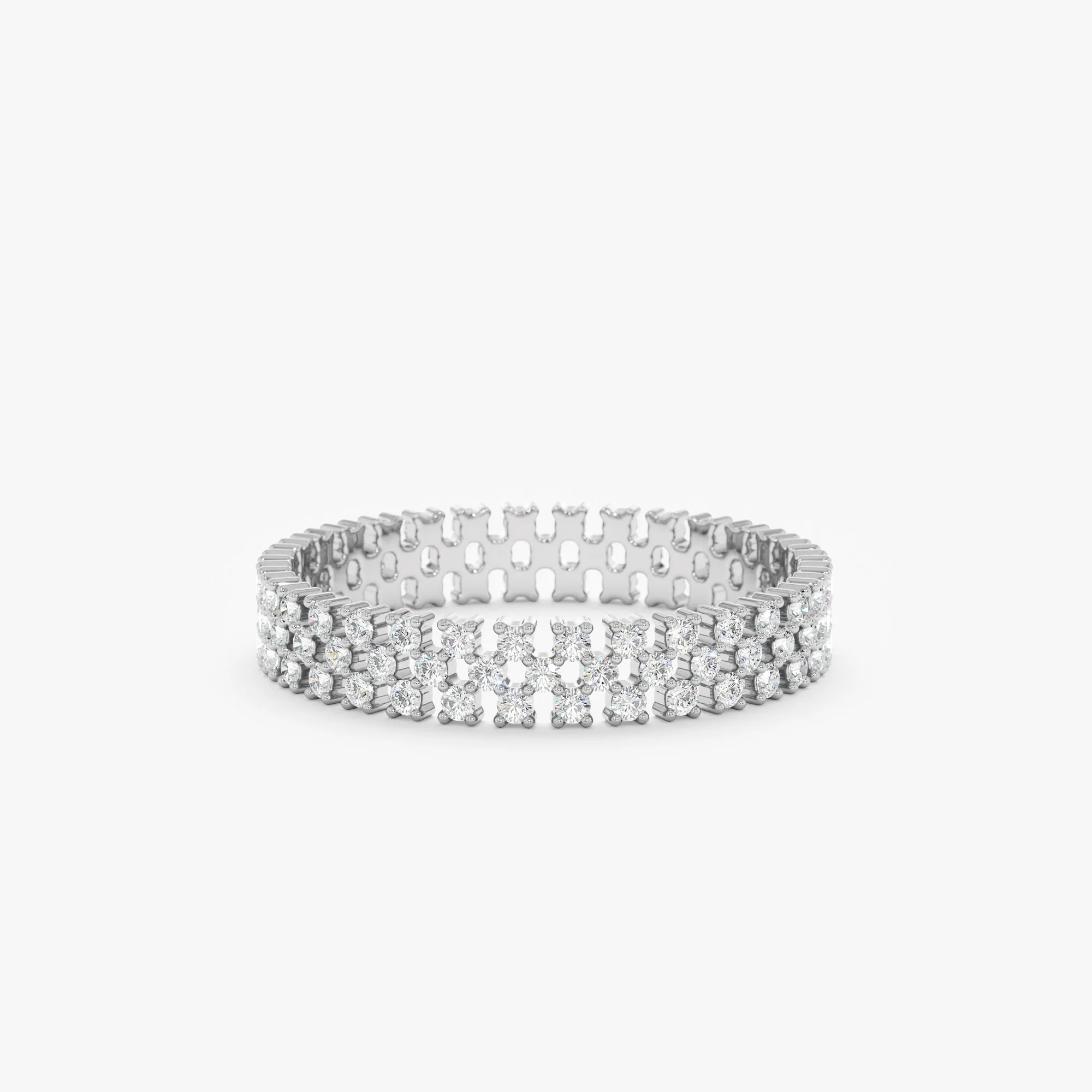 Wide Diamond Eternity Band, Maya