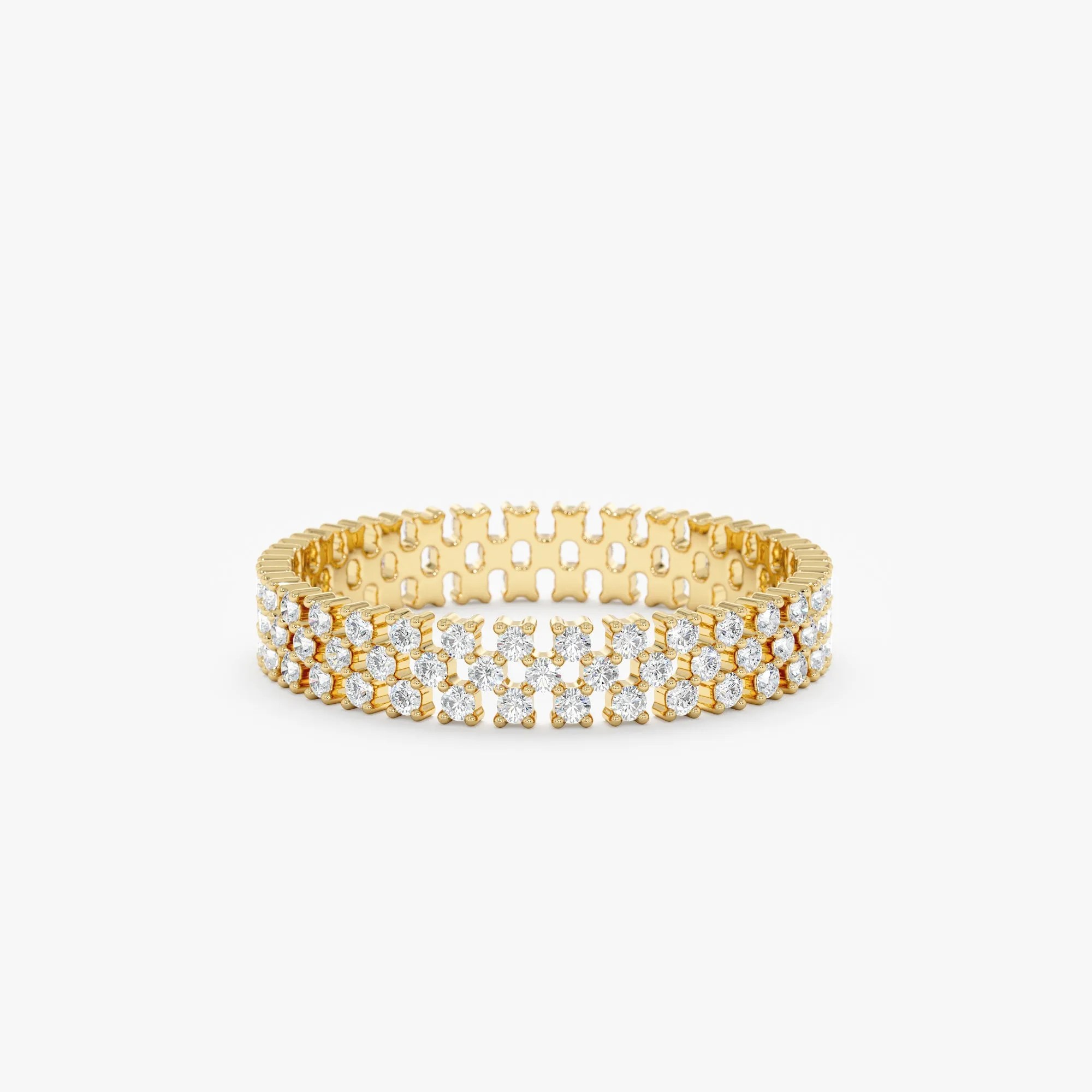 Wide Diamond Eternity Band, Maya