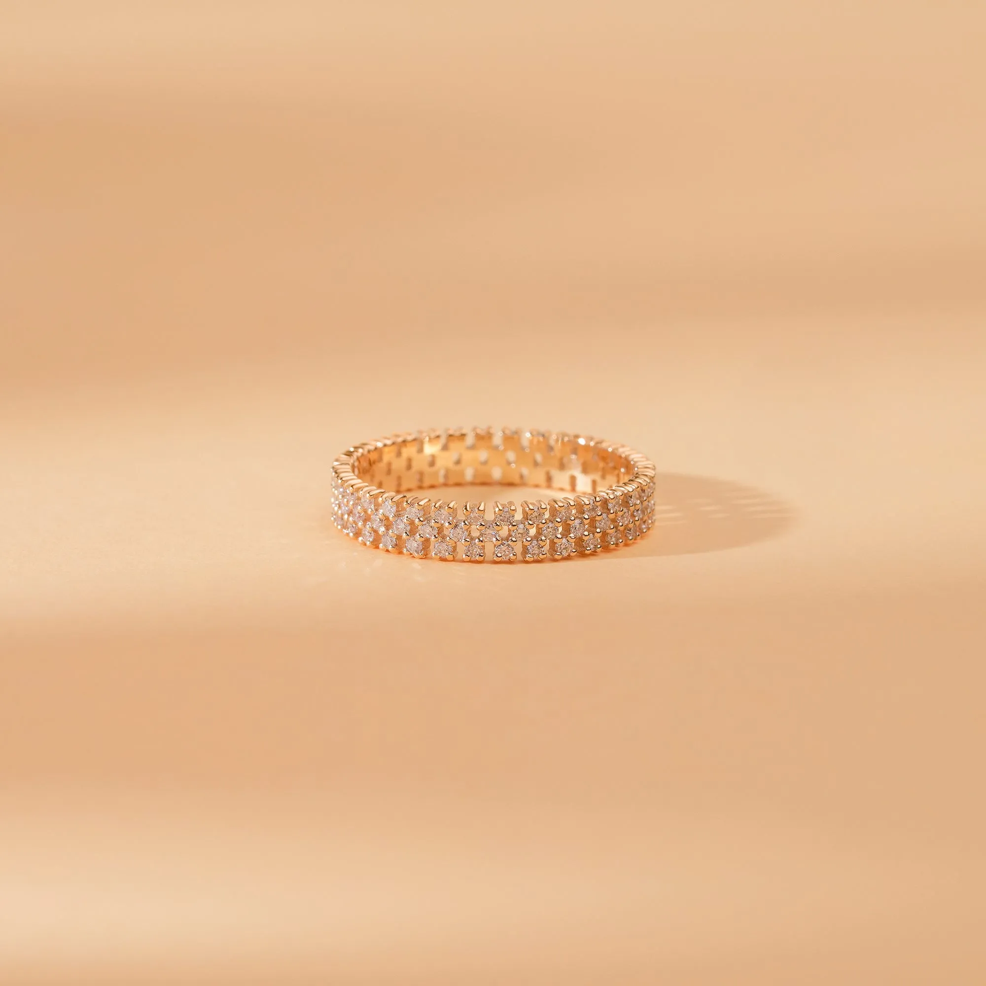 Wide Diamond Eternity Band, Maya