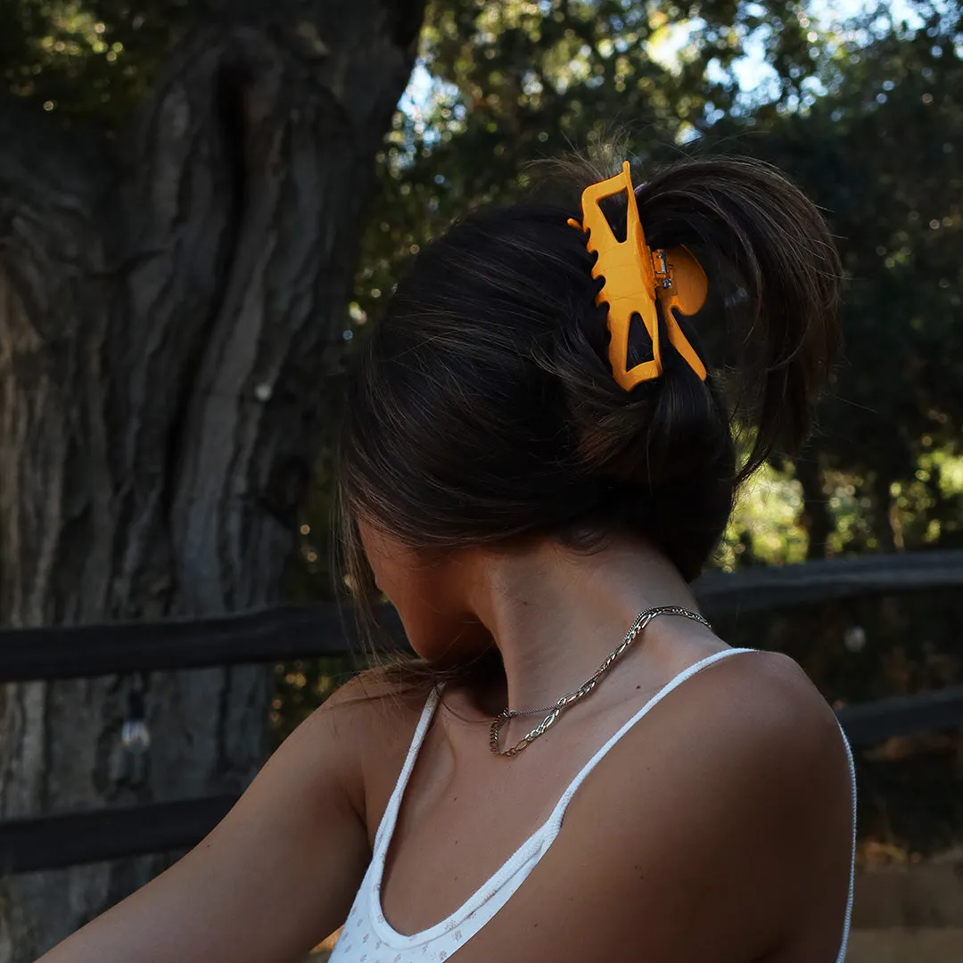 XL BOW CLIP ORANGE