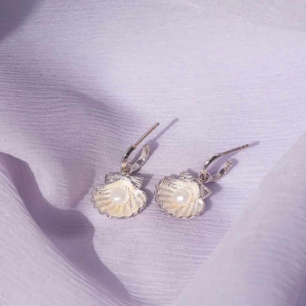 Zoe & Morgan x Walker & Hall Camino Pearl Earrings - Sterling Silver